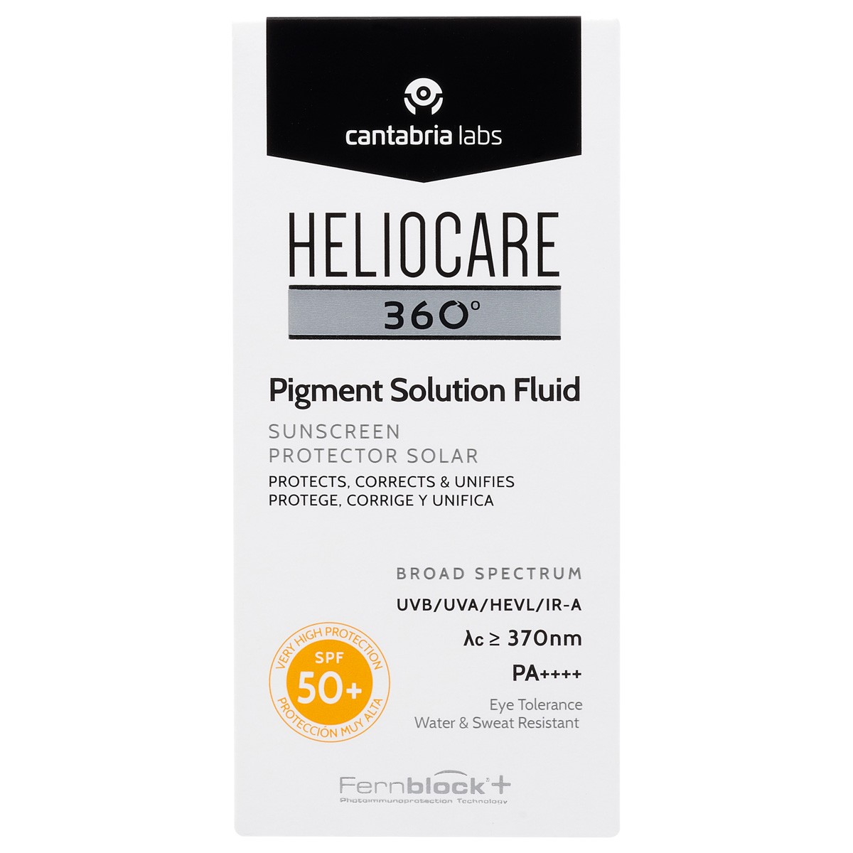 Heliocare 360º pigment solution fluid SPF50+ 50ml
